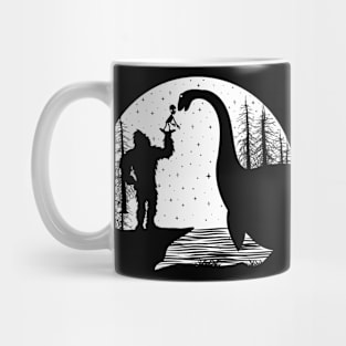 BIgfoot Loch Ness Funny Alien Mug